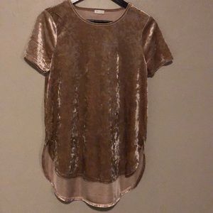 Velvet pink top